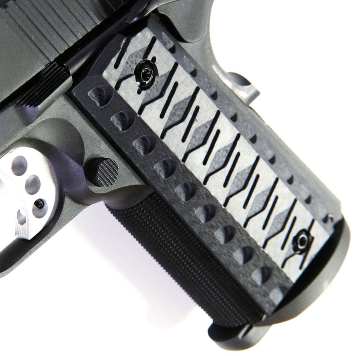 Ktactical KATANA Style Carbon Fiber Laminated G10 Pistol Grip Plate for 1911