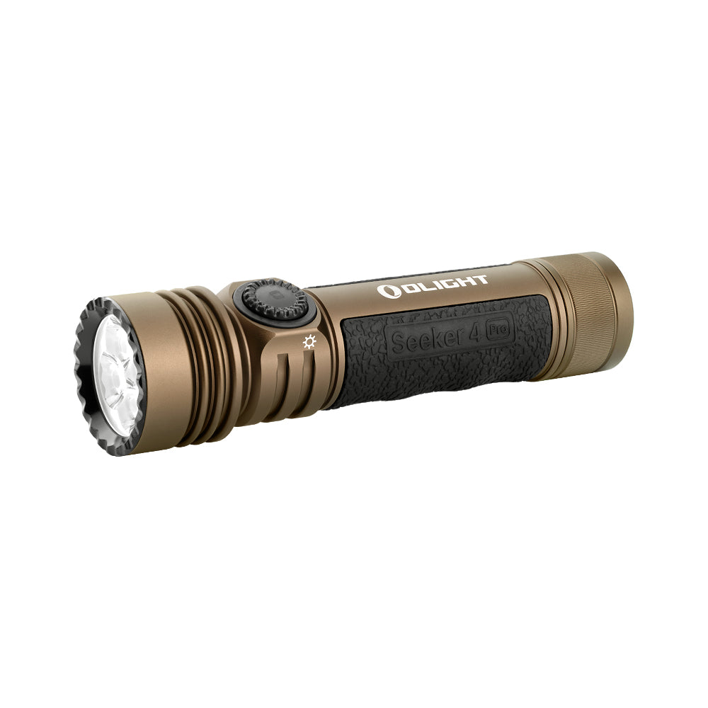 Olight Seeker 4 Pro Rechargeable LED Flashlight with a New Dock