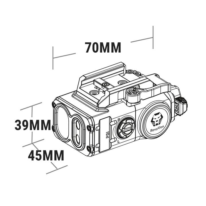 RovyVon GL5 Pro 4-IN-1 400 Lumens Rail-mounted Light