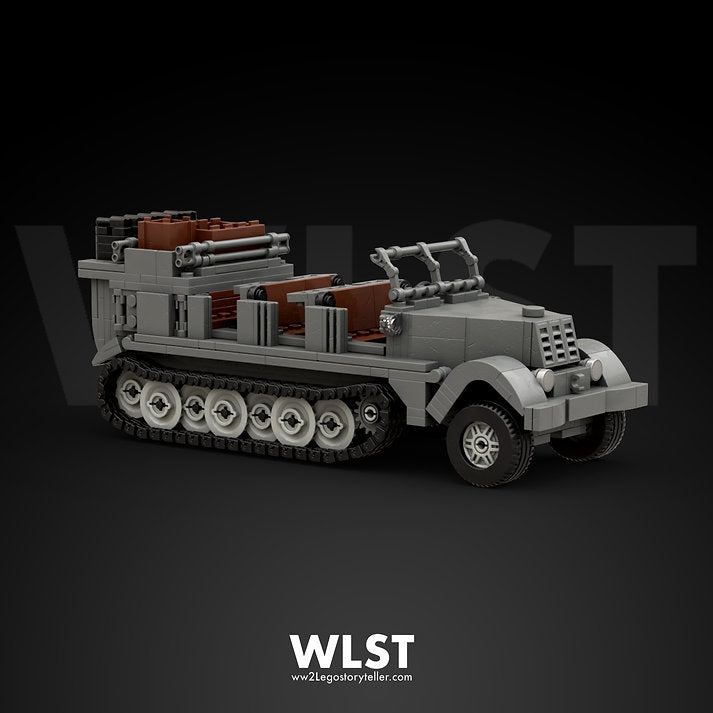 WLST Sd.Kfz.7 German Half-Track Brick Model Kit