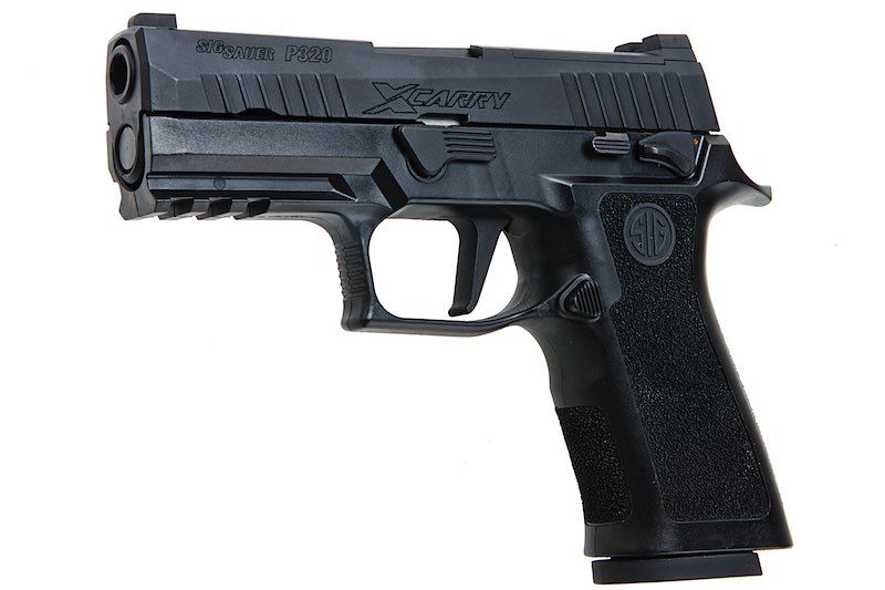 SIG SAUER P320 X CARRY Green Gas Airsoft Pistol - Black (by SIG AIR & VFC)