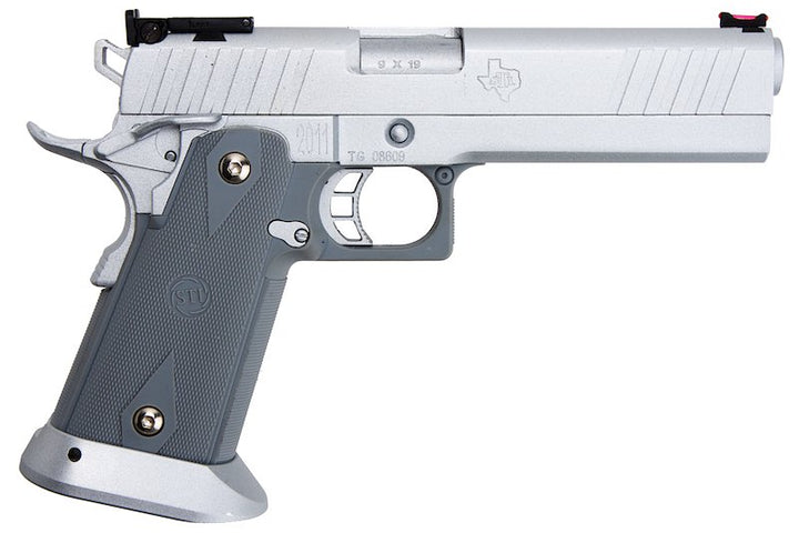 Army Armament R609 Hi Capa Green Gas Airsoft Pistol - Silver