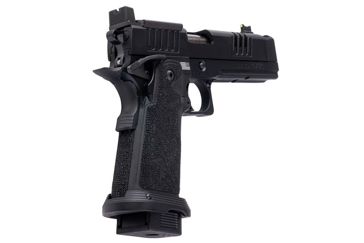 EMG 6mm Pro Shop Staccato XC GBB Airsoft Pistol w/ Hand-Made Stippling Grip - BK (by Army Armament)