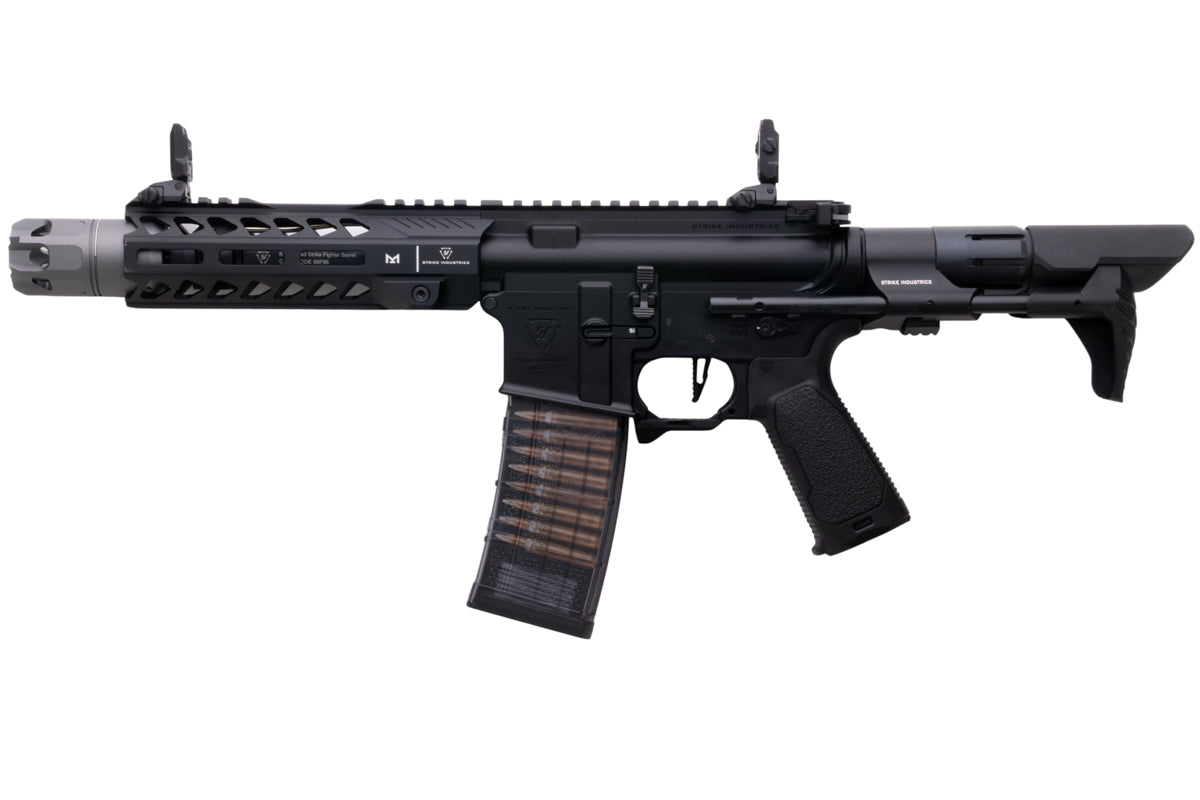 EMG Strike Industries AR Strike Oppressor PDW GBB Airsoft M4 Rifle (CYMA CGS System) - 7 inch BK