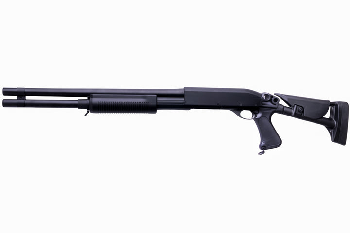 CYMA M870 3-Round Brust Multi-Shot Shell Loading Airsoft Shotgun (Retractable Stock)(CM353L)