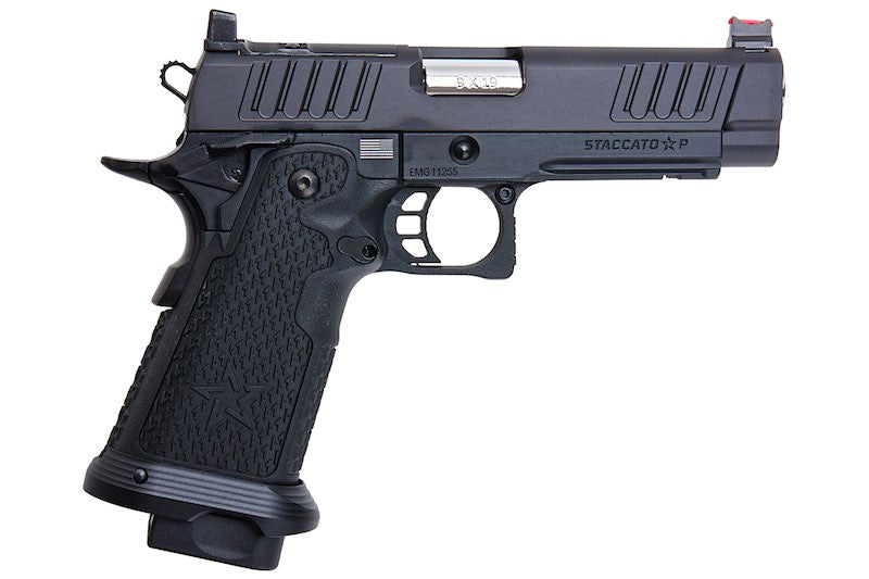 EMG Staccato Licensed P 2011 GBB Airsoft Pistol (Model: VIP Grip / CNC / Green Gas)