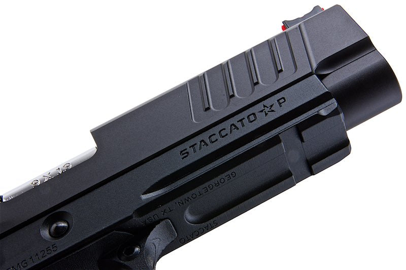 EMG Staccato Licensed P 2011 GBB Airsoft Pistol (Model: VIP Grip / CNC / Green Gas)