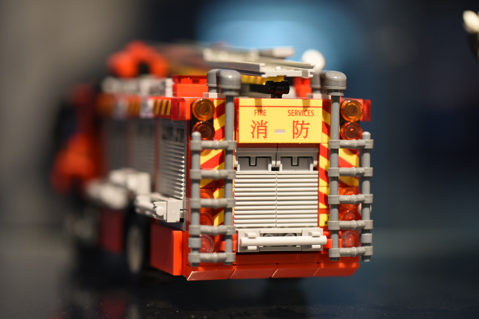 HK Bricked Hong Kong Fire Service Vehicle Brick Model Set