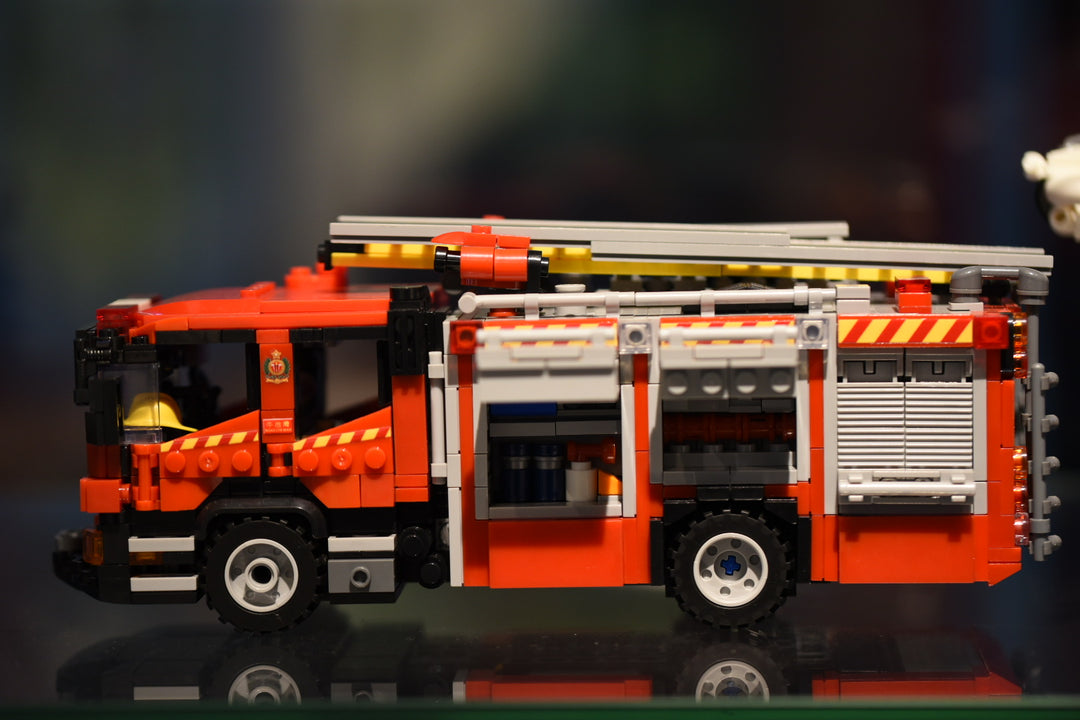 HK Bricked Hong Kong Fire Service Vehicle Brick Model Set