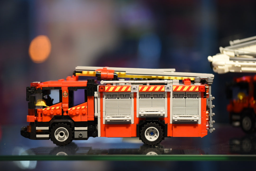 HK Bricked Hong Kong Fire Service Vehicle Brick Model Set