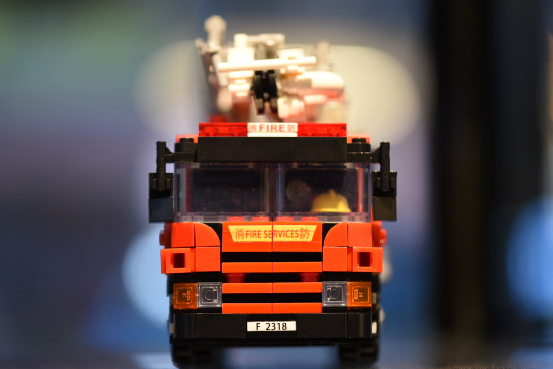 HK Bricked Hong Kong Fire Service Vehicle Brick Model Set