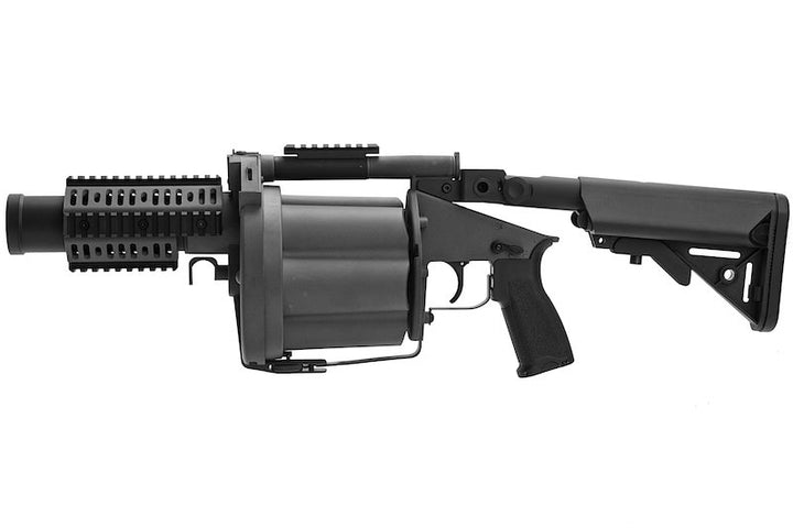 LDT MGL Grenade Launcher with Retractable Stock - Black