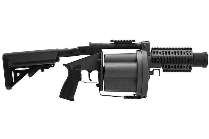 LDT MGL Grenade Launcher with Retractable Stock - Black