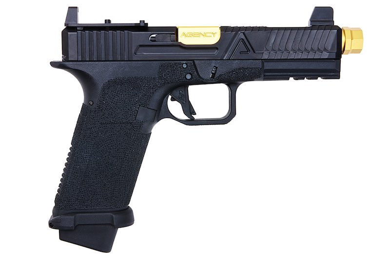 RWA Agency Arms EXA GBB Airsoft Pistol (CNC Aluminum Gold Barrel w/ RMR Mount Plate)