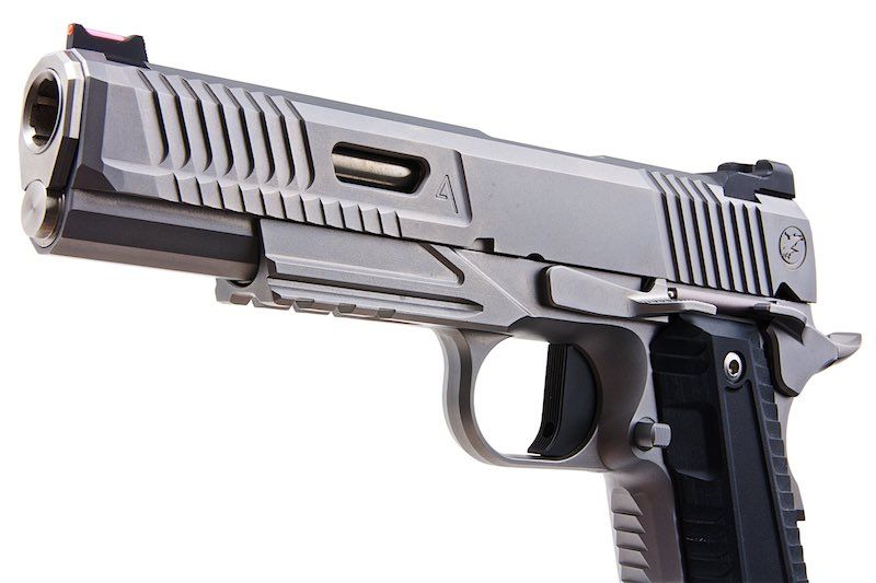 RWA NIGHTHAWK CUSTOM AGENT 2 CO2 AIRSOFT PISTOL - STAINLESS STEEL VERSION