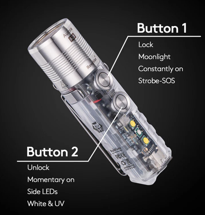 Rovyvon Aurora A28 (G2) EDC Flashlight