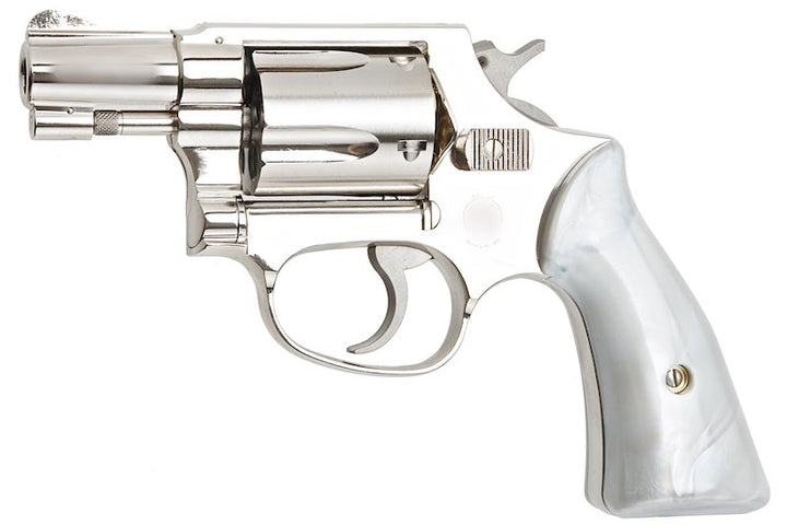 Tanaka S&W M36 2 inch Square Butt Travis Model Gas Revolver - Nickel Finish