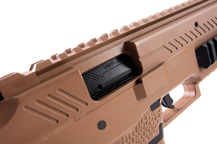 Vorsk VMP-1 GBB SMG with 2 Magazines & Suppressor - Tan