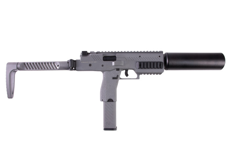 Vorsk VMP-1 GBB SMG with 2 Magazines & Suppressor - Grey