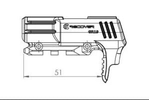 Recover Tactical GR19L Rail Adapter for G19 & 23 Gen 1 & 2