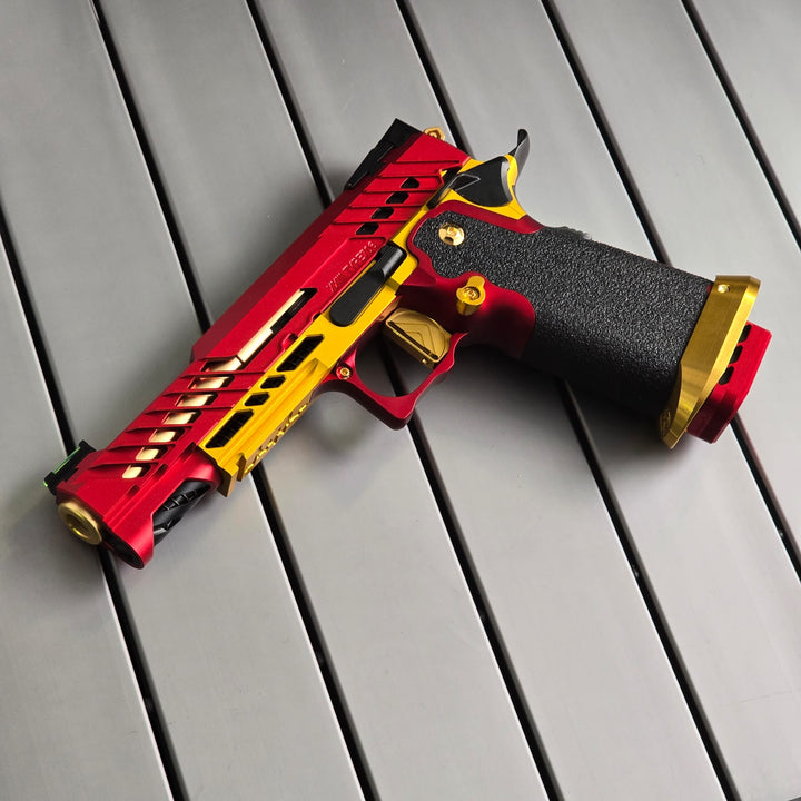 Bang Bang Custom Dr. Black Type 706 Style Hi-Capa 5.1 (TM Base) -Red & Gold