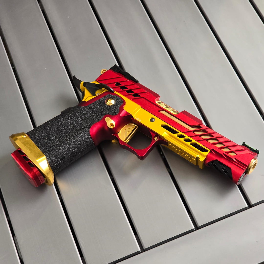 Bang Bang Custom Dr. Black Type 706 Style Hi-Capa 5.1 (TM Base) -Red & Gold