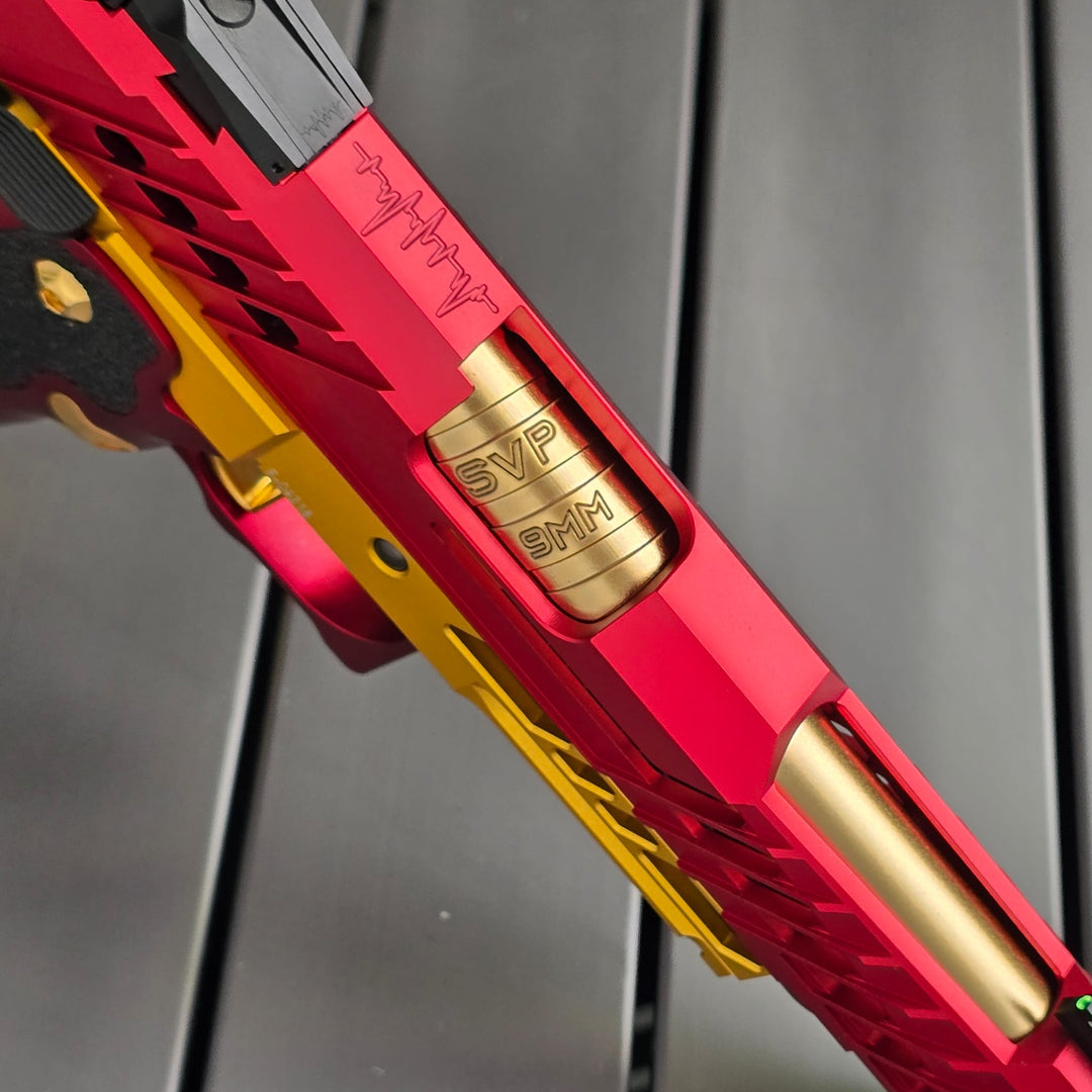 Bang Bang Custom Dr. Black Type 706 Style Hi-Capa 5.1 (TM Base) -Red & Gold