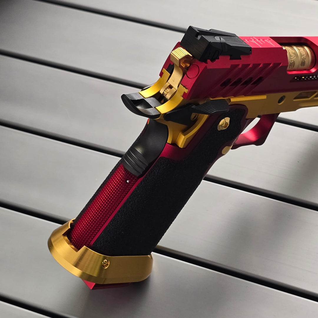 Bang Bang Custom Dr. Black Type 706 Style Hi-Capa 5.1 (TM Base) -Red & Gold