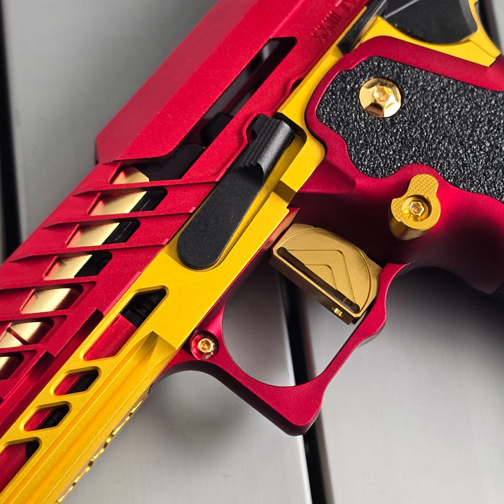 Bang Bang Custom Dr. Black Type 706 Style Hi-Capa 5.1 (TM Base) -Red & Gold