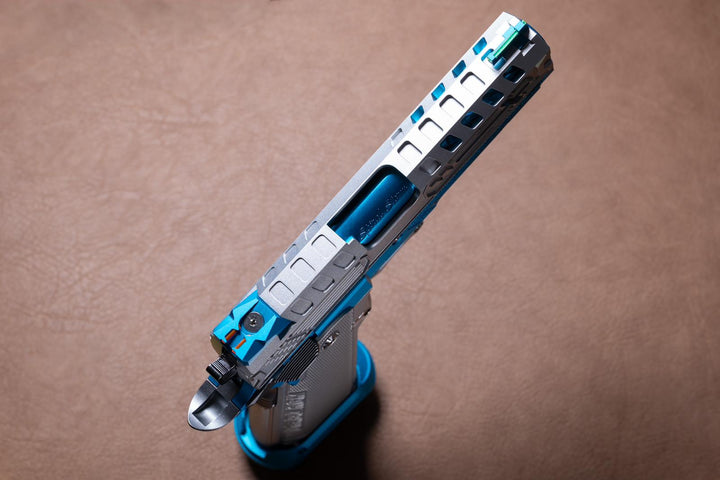 Bang Bang Custom Dr. Black Royal Aluminum Hi-Capa 4.3 GBBP -Blue Ice