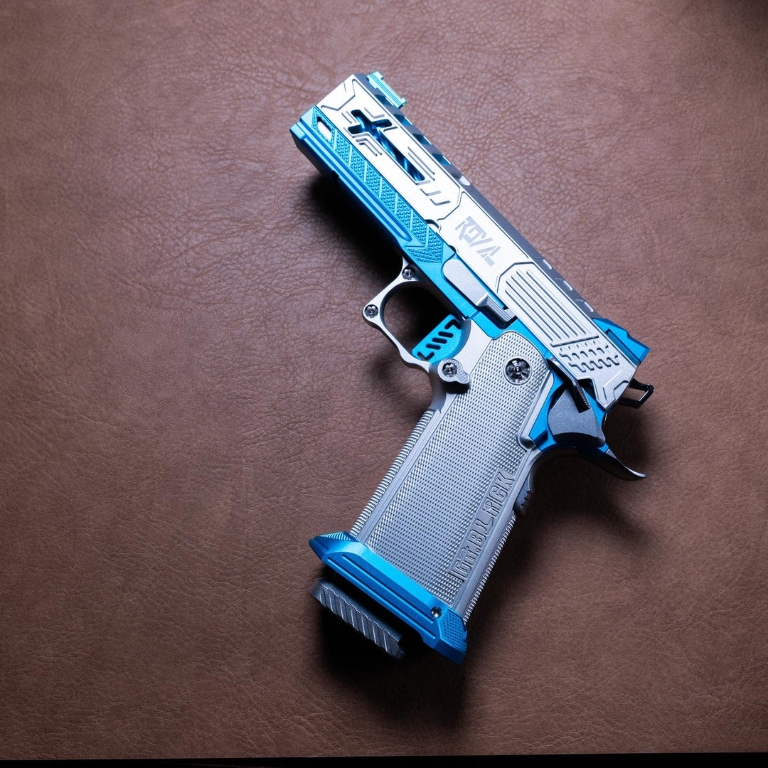 Bang Bang Custom Dr. Black Royal Aluminum Hi-Capa 4.3 GBBP (Sliver Aqua)