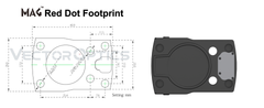 Vector Optics Frenzy Red Dot Pistol Mount Base for G17 MAG (RMSc) Footprint