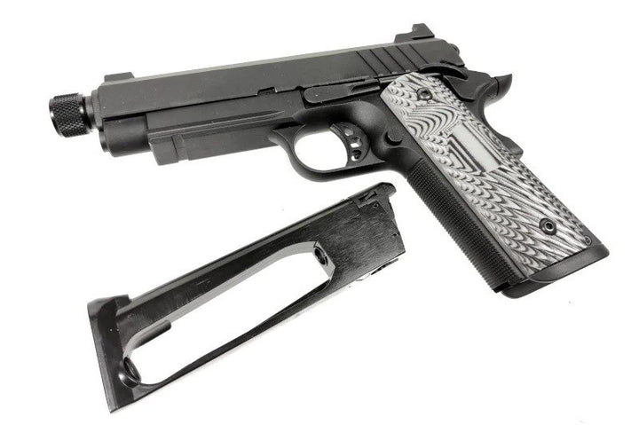 SRC SLIENT HAWK 1911 CO2 GBB Airsoft Pistol w/ Threaded Barrel