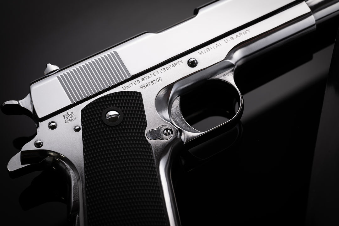 GBLS Steel GBB 1911A1 (Special Chrome BANG BANG Custom Engraving) ***