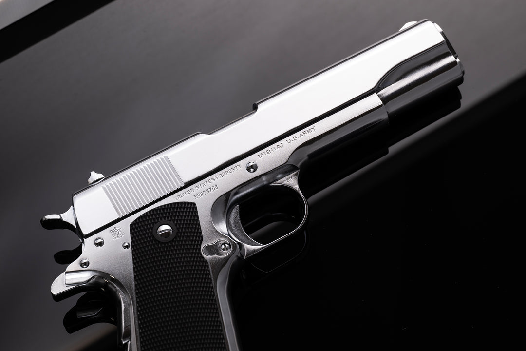 GBLS Steel GBB 1911A1 (Special Chrome BANG BANG Custom Engraving) ***