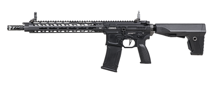 G&G MGCR 556 GBBR Airsoft Rifle w/ M-Lok Handguard (12 inch) - Black