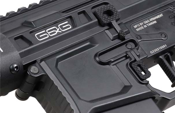 G&G MGCR 556 GBBR Airsoft Rifle w/ M-Lok Handguard (12 inch) - Black