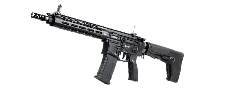 G&G MGCR 556 GBBR Airsoft Rifle w/ M-Lok Handguard (10 inch) - Black