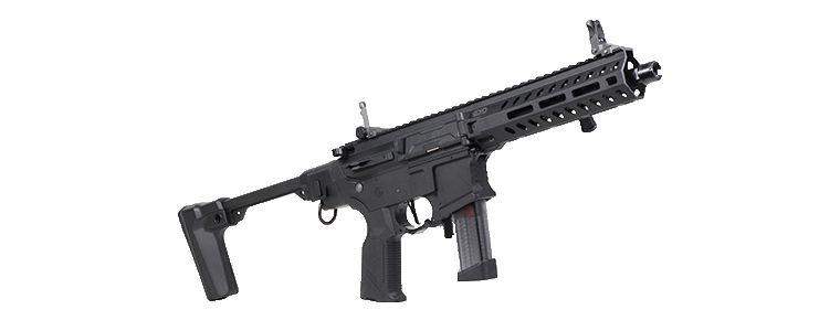 G&G FAR 9 Rapid Folding PCC Airsoft AEG Rifle - Black