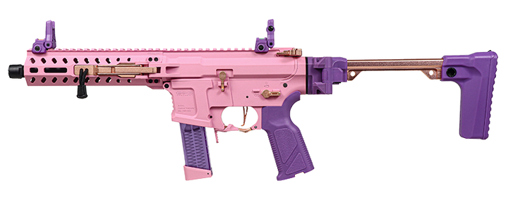 G&G FAR 9 Rapid Folding PCC Airsoft AEG Rifle - Pink