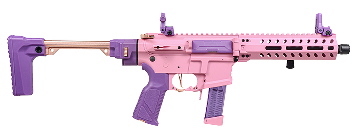 G&G FAR 9 Rapid Folding PCC Airsoft AEG Rifle - Pink