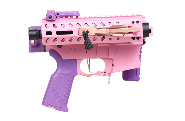 G&G FAR 9 Rapid Folding PCC Airsoft AEG Rifle - Pink