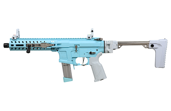 G&G FAR 9 Rapid Folding PCC Airsoft AEG Rifle - Macaron Blue