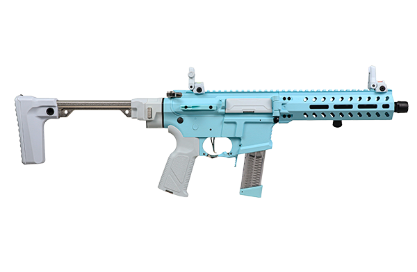 G&G FAR 9 Rapid Folding PCC Airsoft AEG Rifle - Macaron Blue