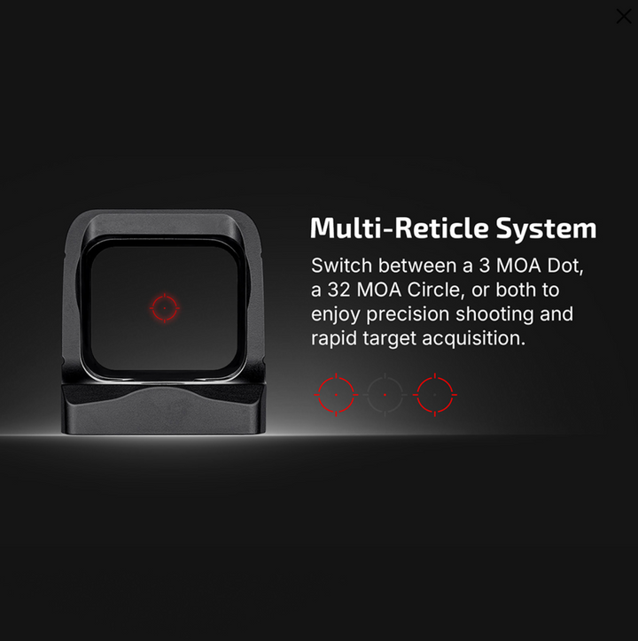 Osight X 3 MOA Dot & 32 MOA Circle with OAL Material