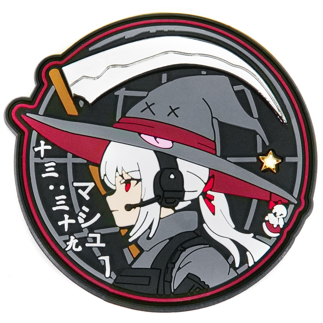 KTactical Reaper Metal / PVC Patch Scythe Witch Anime Girl (2 Pack)