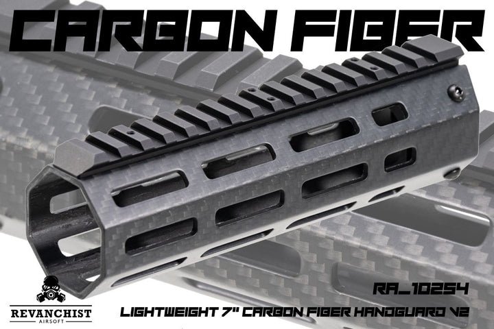 Revanchist Airsoft Lightweight Carbon Fiber Handguard for Marui M4 MWS