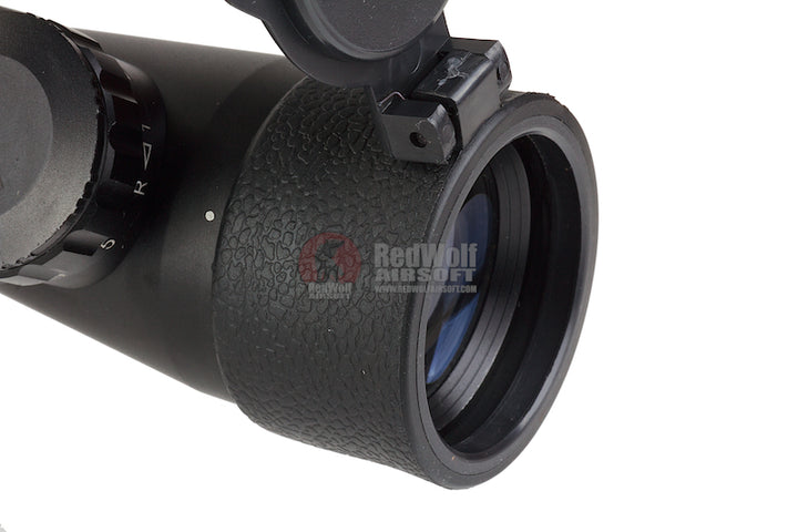 AIM-O Rifle Scope 3.5-10x40E-SF (Red / Green Reticle) - BK