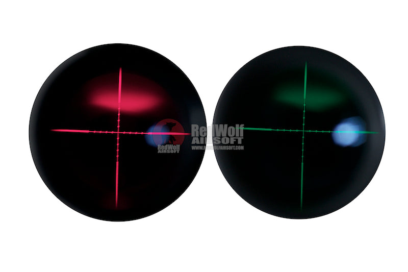 AIM-O Rifle Scope 3.5-10x40E-SF (Red / Green Reticle) - BK