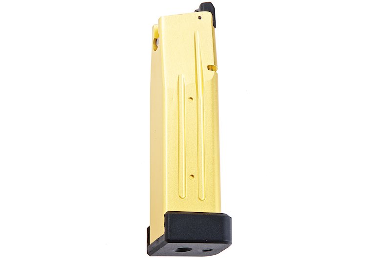 Alpha Parts Tokyo Marui Hi Capa Airsoft Green Gas Magazine (31rounds, CNC Aluminum, Gold)